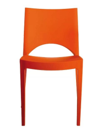 PARIS SEDIA SENZA BRACCIOLI ARANCIO 47x51x80cm