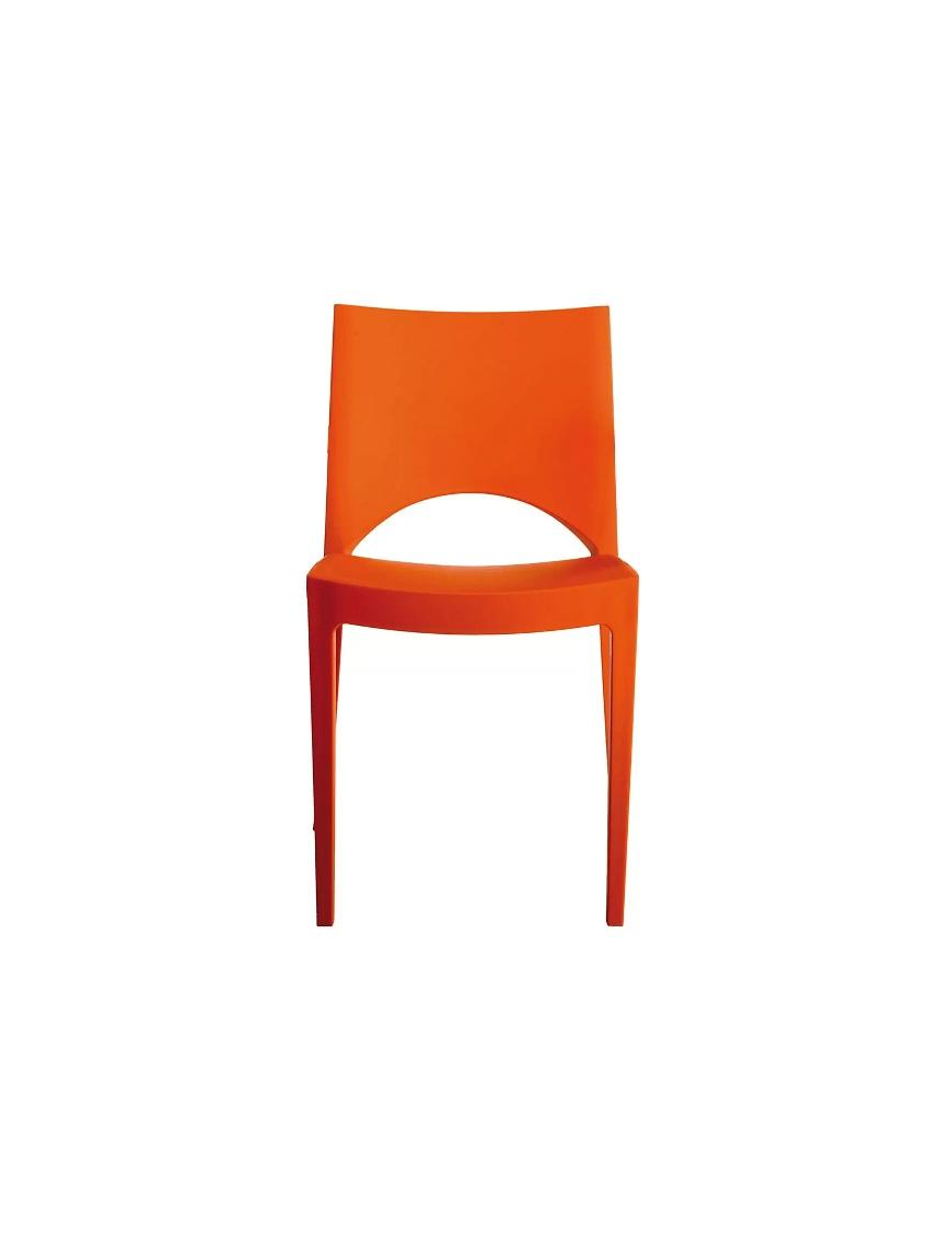 PARIS SEDIA SENZA BRACCIOLI ARANCIO 47x51x80cm