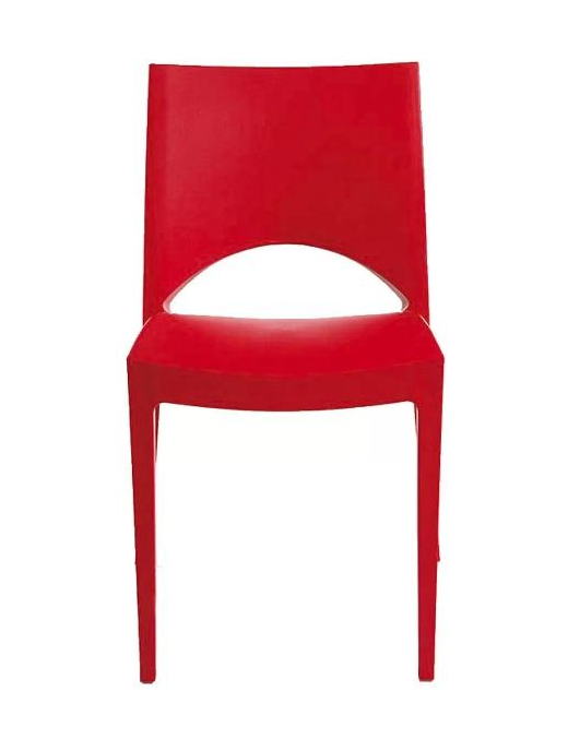 PARIS SEDIA SENZA BRACCIOLI ROSSO 47x51x80cm