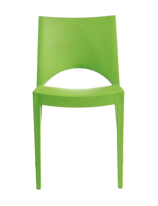 PARIS SEDIA SENZA BRACCIOLI VERDE MELA 47x51x80cm