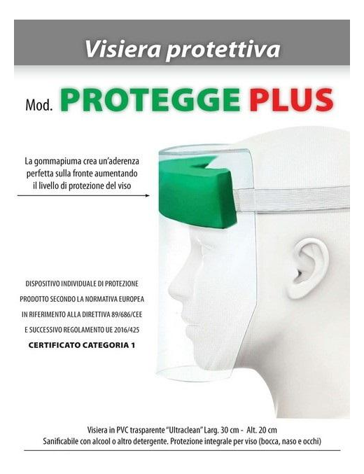 L.MEDICALE VISIERA DI PROTEZIONE 20x30$$