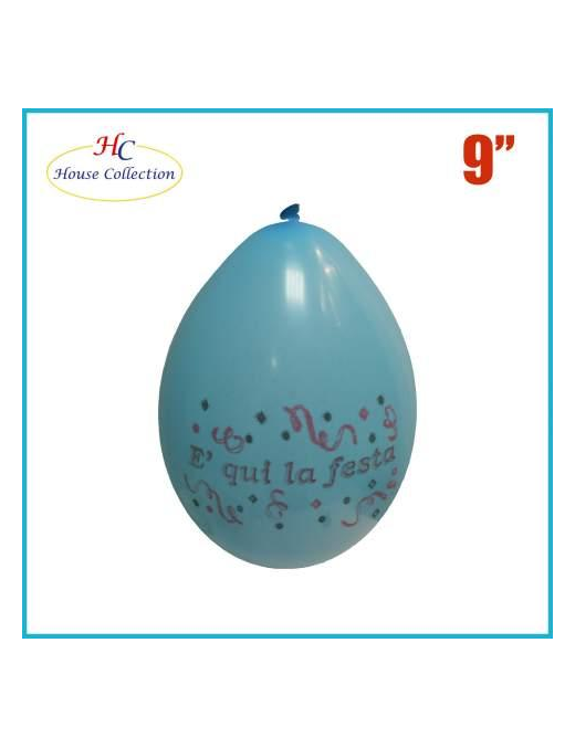 MEDIUM BALLOONS IT'S HERE THE PARTY 12 PIECES