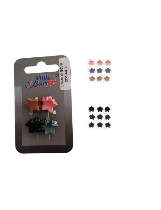 PINZETTA COLORI ASSORTITI  STELLA 4pezzi