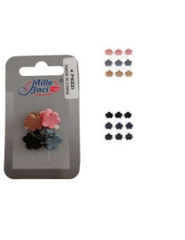 TWEEZERS ASSORTED COLORS FLOWER 4 pieces