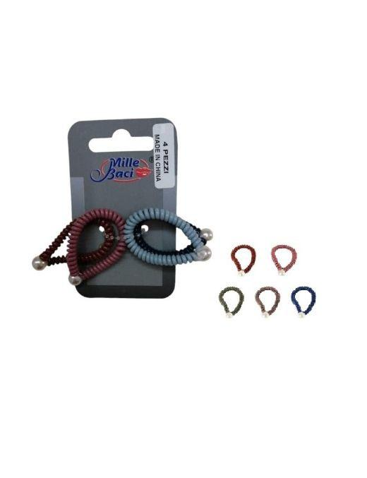 SPIROLIN TAIL HOLDER WITH PEARL 4 pieces