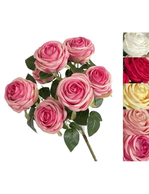 BASIL ROSE BOUQUET 50 CENTIMETERS