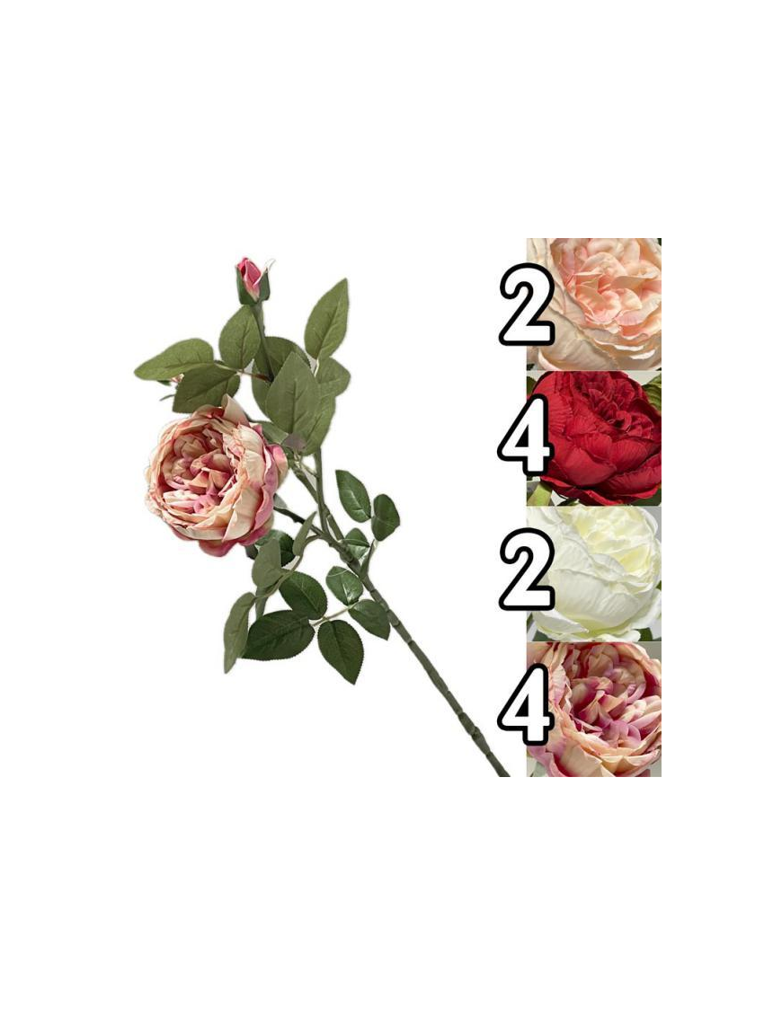 STELO PEONIA CON BOCCIOLI GLANCE 79 CENTIMETRI