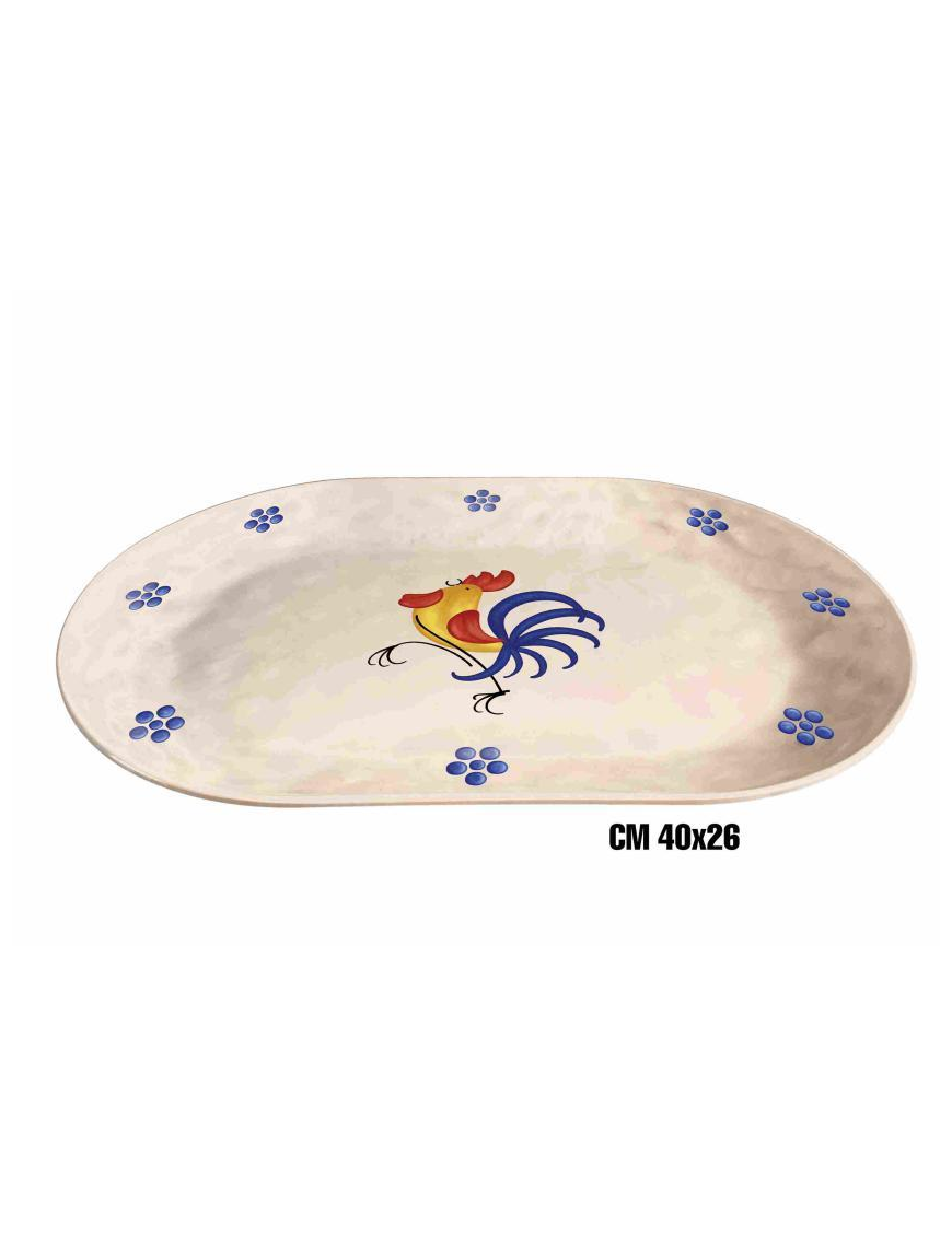 GALLO LINE OVAL FLAT TRAY 40x26cm