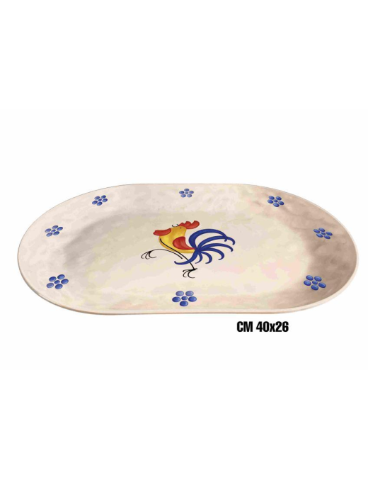 LINEA GALLO  VASSOIO OVALE PIANO 40x26cm