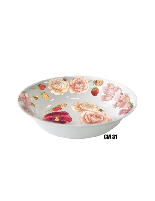 LINEA FIORI ROSA INSALATIERA 31cm