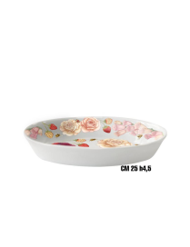 PINK FLOWER LINE DEEP OVAL PRODUCER 25cm