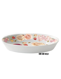 PINK FLOWER LINE DEEP OVAL PRODUCER 30cm