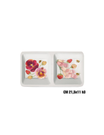 LINEA FIORI ROSA CIOTOLA SNACK 2 POSTI