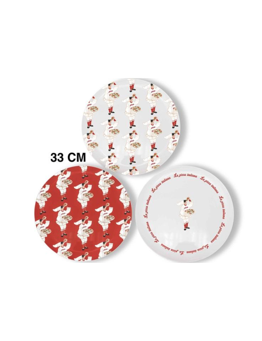 PIZZA PLATE diameter 33cm PULCINELLA