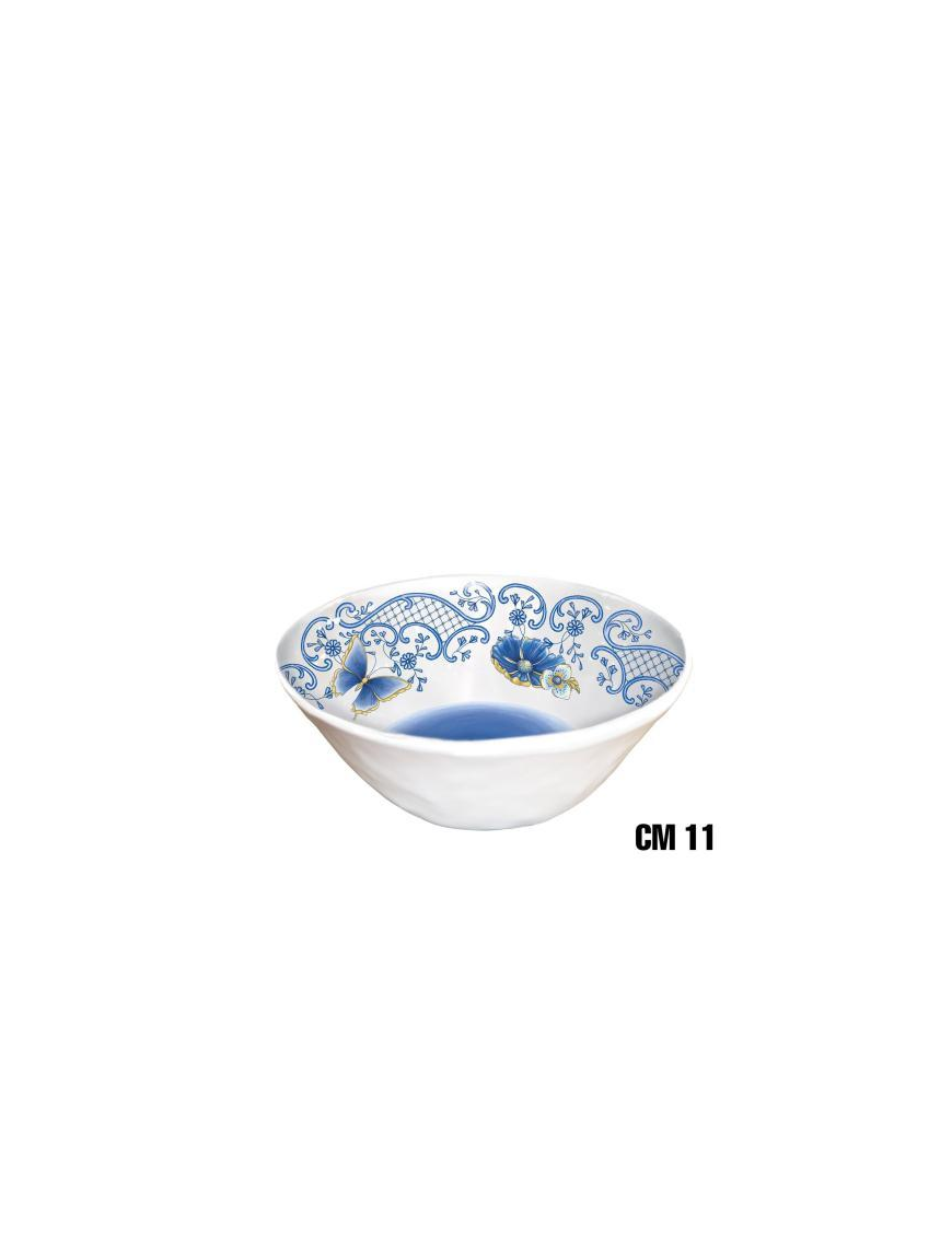 INSALATIERA d.11 h6cm DECORAZIONE IN BLU