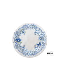 PIATTO PIANO 26,5cm DECORAZIONE IN BLU