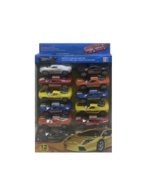 AUTO SUPERCAR TURBO 12 PEZZI