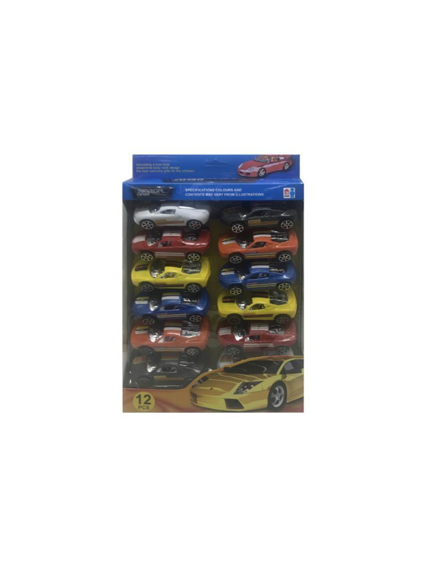 AUTO SUPERCAR TURBO 12 PEZZI