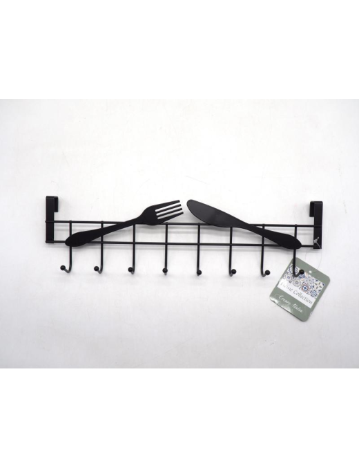 BARRA METALLO CON APPENDINI DA CUCINA 36cm