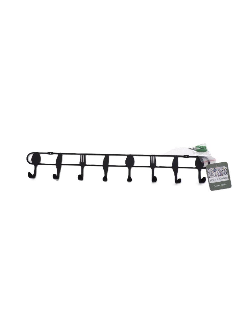 BARRA METALLO CON APPENDINI DA CUCINA 47cm