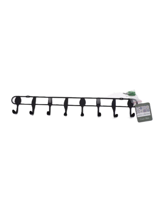 BARRA METALLO CON APPENDINI DA CUCINA 47cm