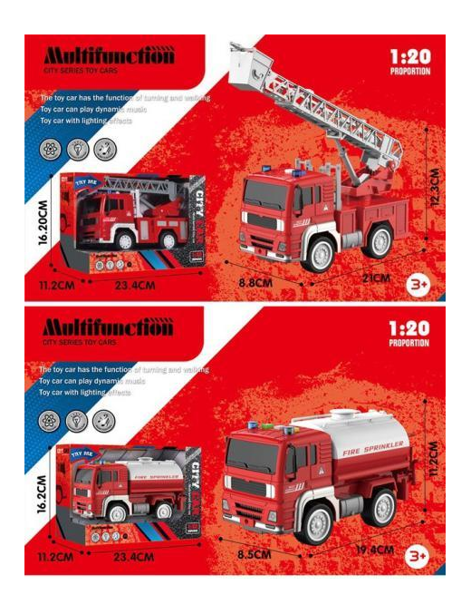 CAMION POMPIERI A FRIZIONE