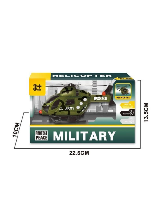 MILITARY HELICOPTER WITH LIGHT