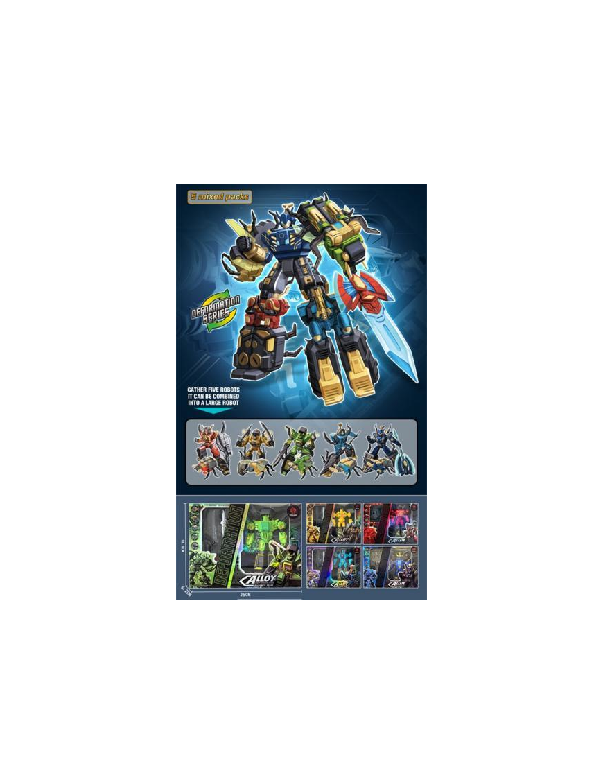 ROBOT TRASFORMABILE 5in1