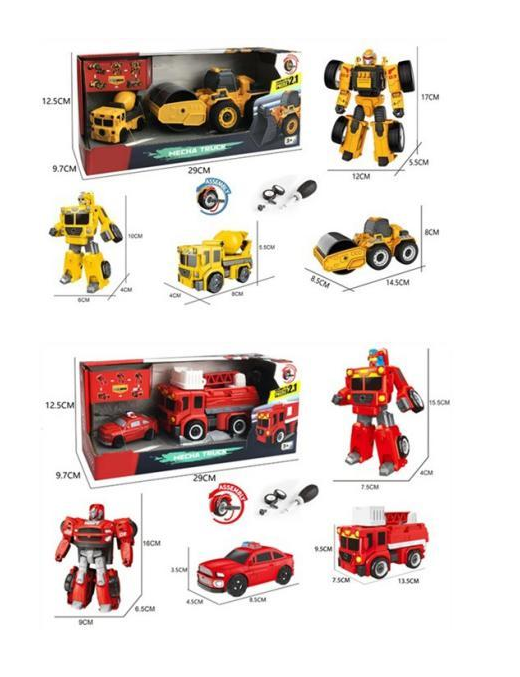 TRANSFORMABLE MECHA ROBOTS 2 PIECES