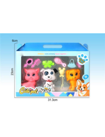 CUCCIOLI CON ACCESSORI 3 PEZZI