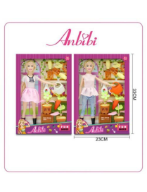 BAMBOLA CON ACCESSORI
