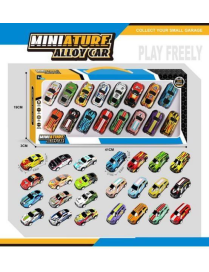 AUTO METALLO MINIATURE 16 PEZZI