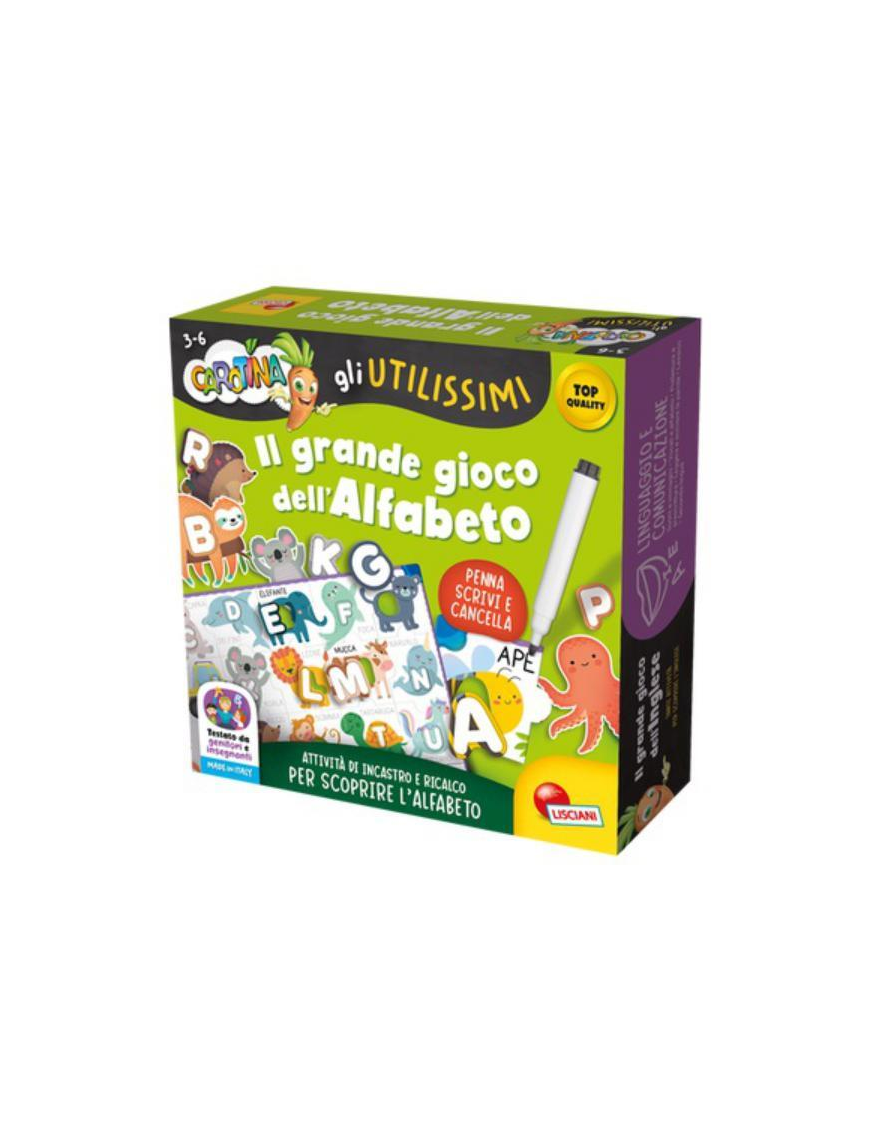 CAROTINA GLI UTILISSIMI IL GRANDE GIOCO DELL'ALFABETO