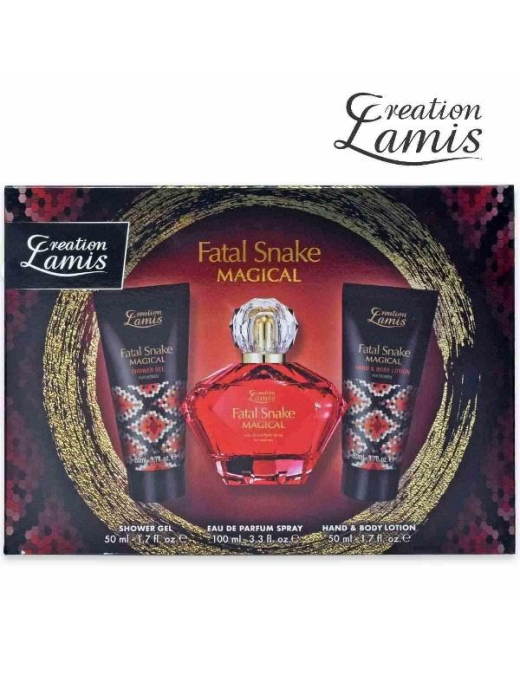 CONFEZIONE REGALO DONNA 3pezzi FATAL SNAKE MAGICAL