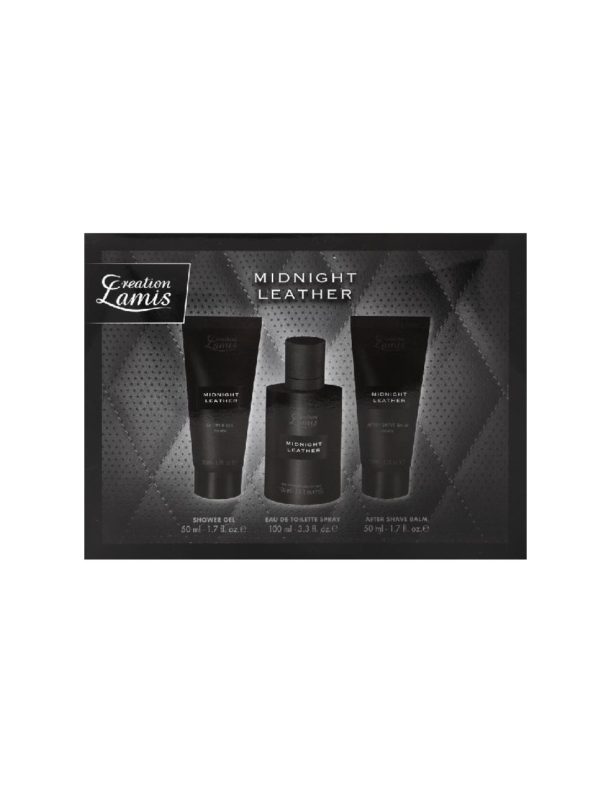 CONFEZIONE REGALO UOMO 3pezzi MIDNIGHT LEATHER