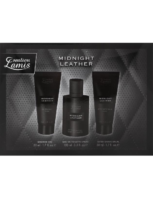 CONFEZIONE REGALO UOMO 3pezzi MIDNIGHT LEATHER