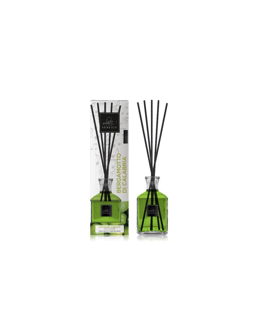 DIFFUSORE AMBIENTE CON BASTONCINO  250ml BERGAMOTTO