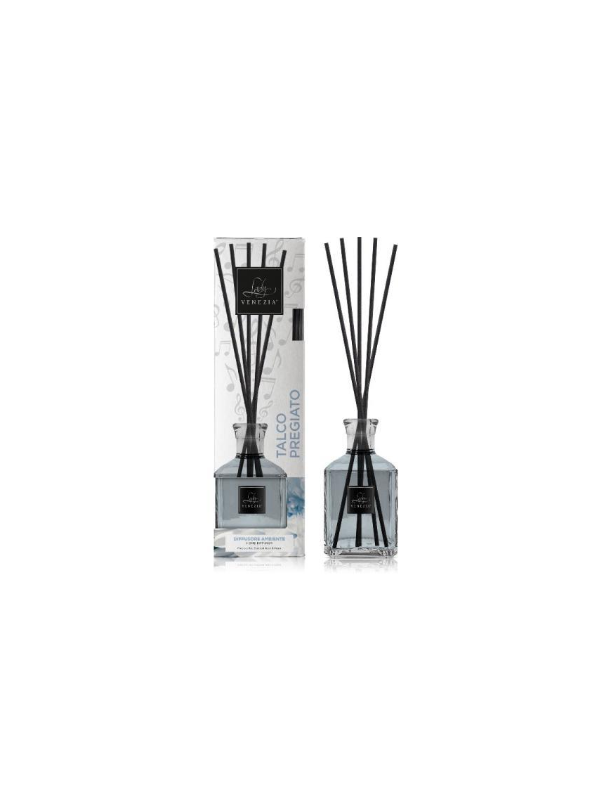 DIFFUSORE AMBIENTE CON BASTONCINO  250ml TALCO