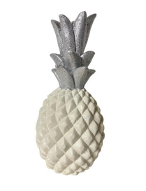 WHITE/SILVER PINEAPPLE ENTO 46.5cm
