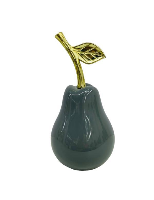 MATT GRAY-GOLD PEAR LINE 13x27 cm
