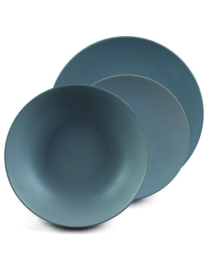 TABLE SERVICE 18 pieces SOLID COLOR MATT GRAY