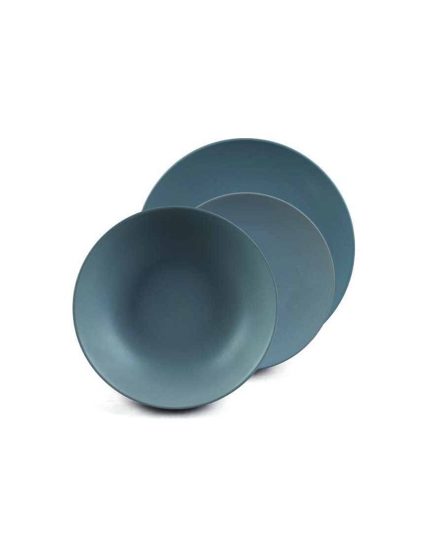 TABLE SERVICE 18 pieces SOLID COLOR MATT GRAY