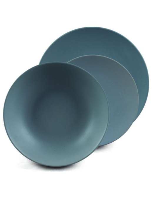 TABLE SERVICE 18 pieces SOLID COLOR MATT GRAY