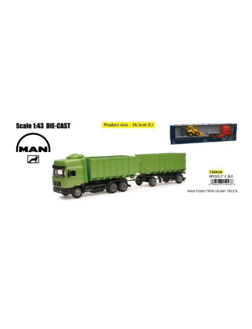 1:43 CAMION MAN F2000 TWIN DUMP 15043A