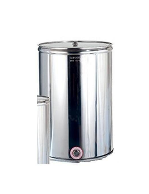 BOTTE INOX AGGRAFFATA 200lt CON PREDISPOSIZIONE monta rubinetto 1 pollice