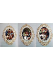 QUADRO BAROCCO OVALE PICCOLO FRUTTA