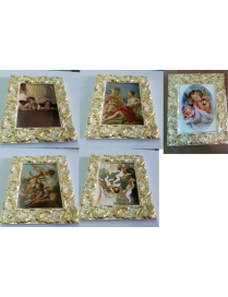LARGE GOLD FRAMEWORK OF ANGELS