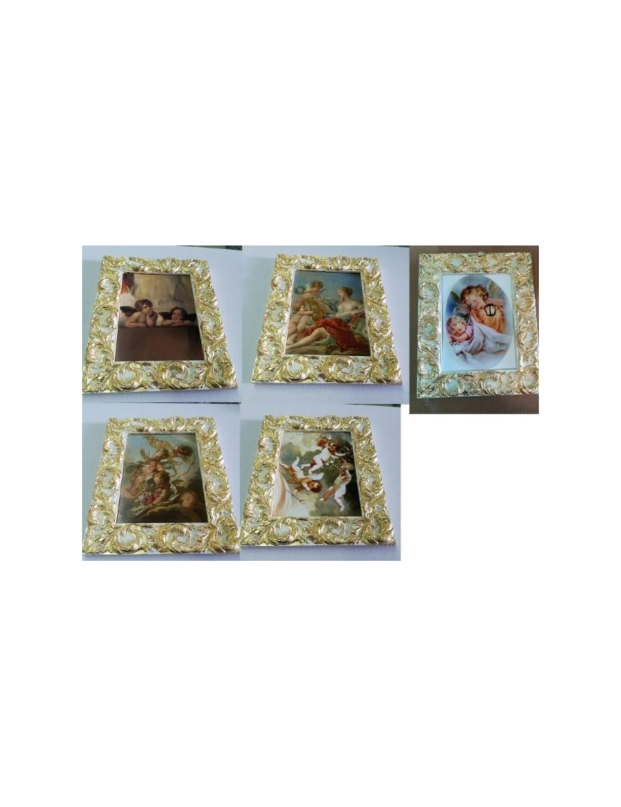 LARGE GOLD FRAMEWORK OF ANGELS