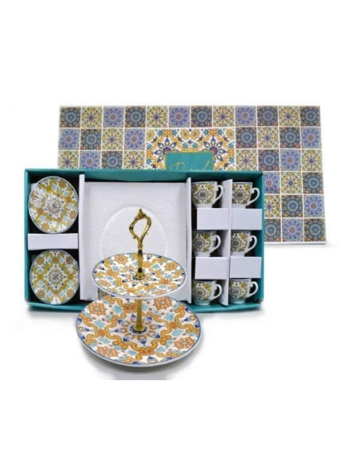 L.SICILY ALZATINA C/TAZZE CAFFE' 5287$$