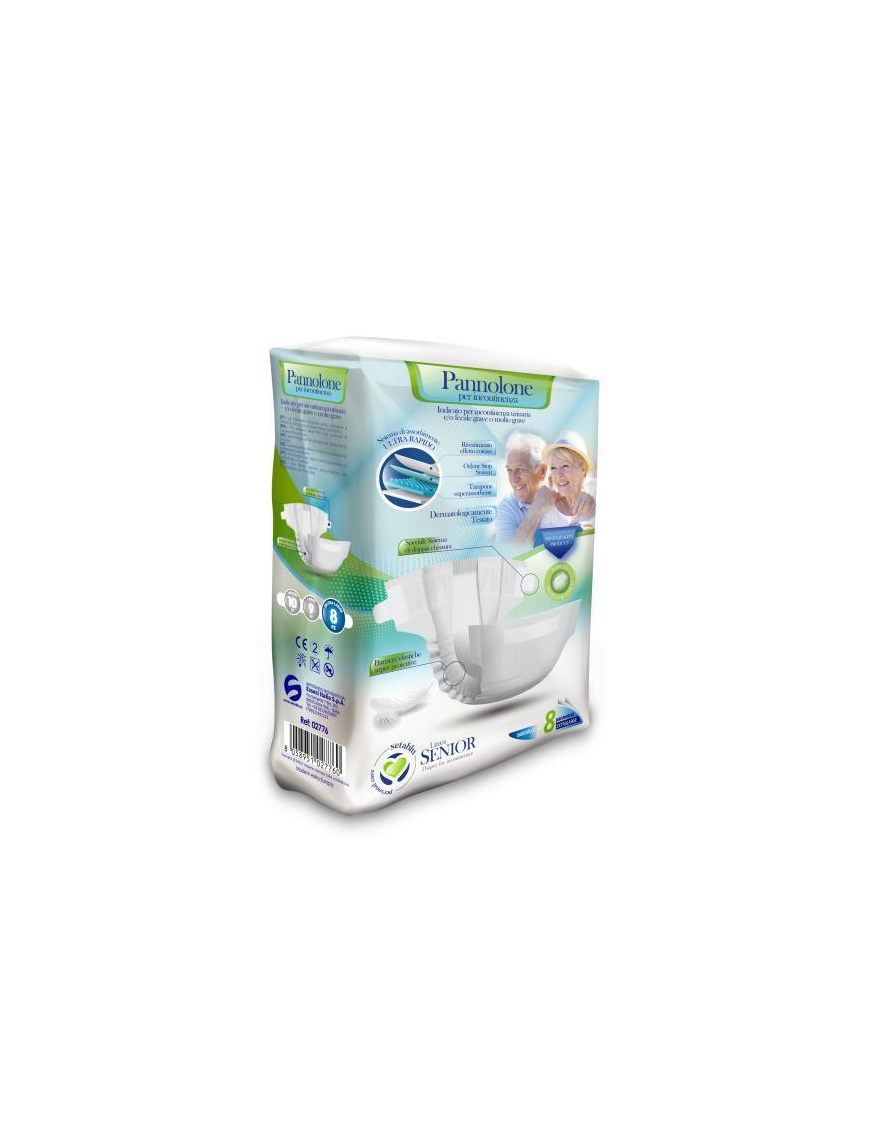 PANNOLONE INCONTINENZA XL 8pezzi